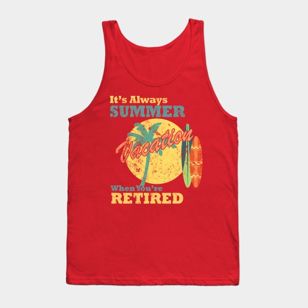 Summer Vacation T-Shirt Design Tank Top by OverView